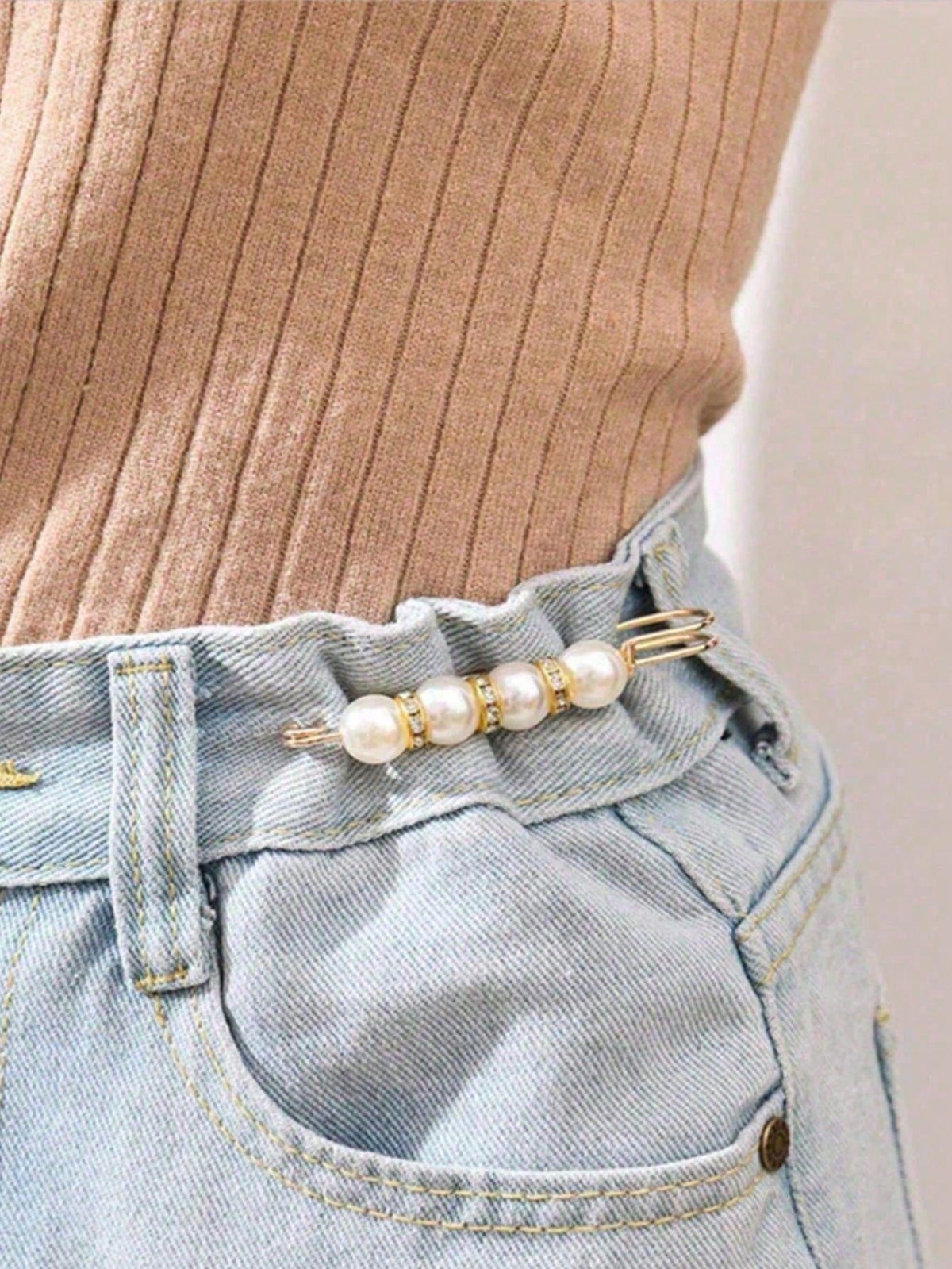 1/2pcs Vintage Fashionable Metallic Floral Belt, Bohemian Style High-End Multipurpose Dress Belt, Suitable For Women In Any Occasion In Summer Gold Jewellery